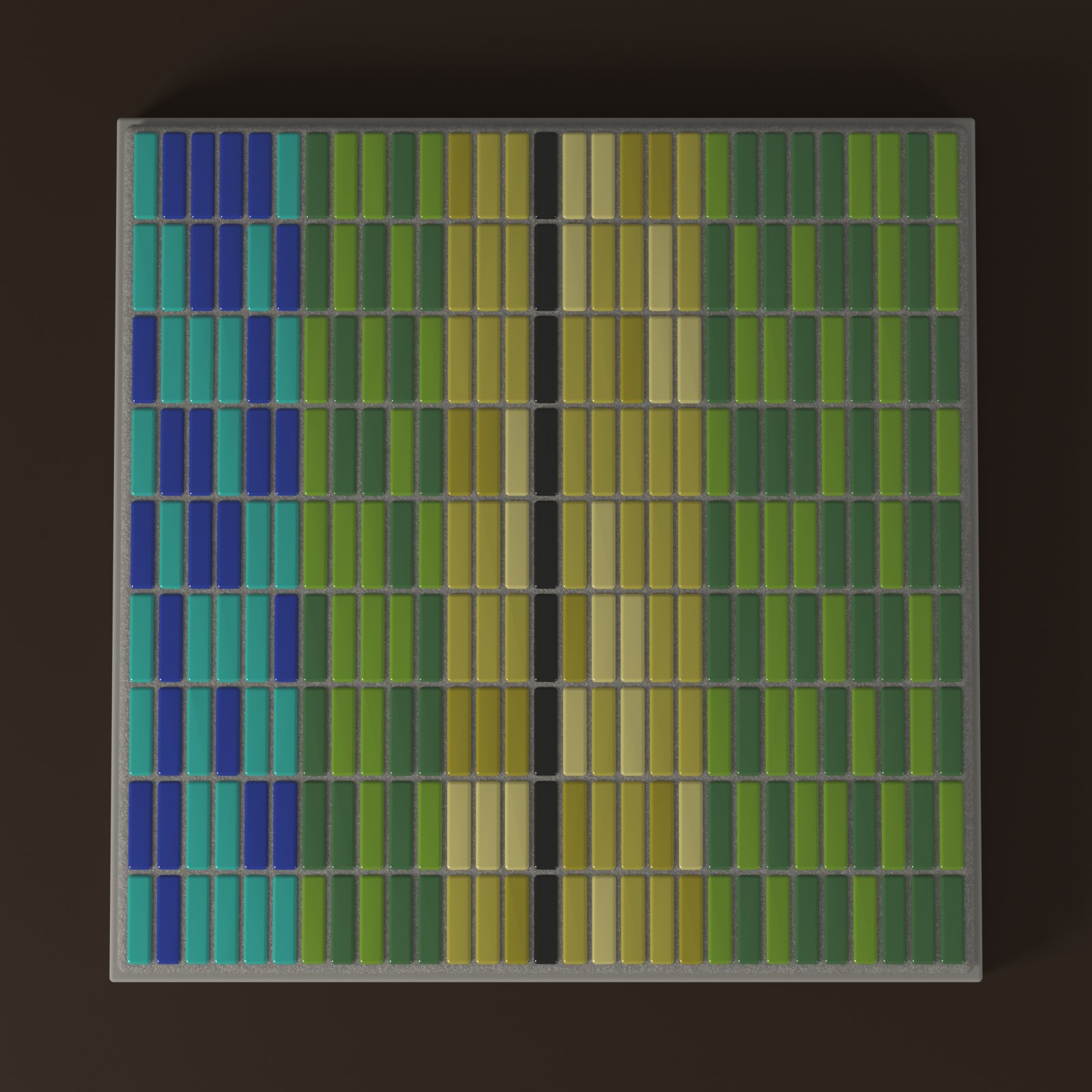 Abstract with Stix: AI render of mosaic layout
