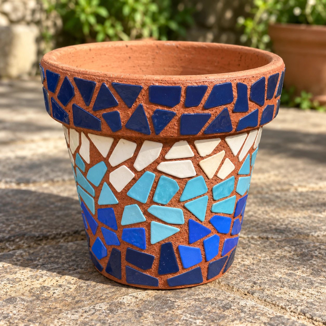 Snippets Plant Pot: AI rendered image of completed mosaic